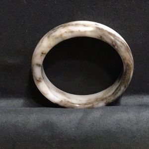 Brown Jade Bangle Bracelet